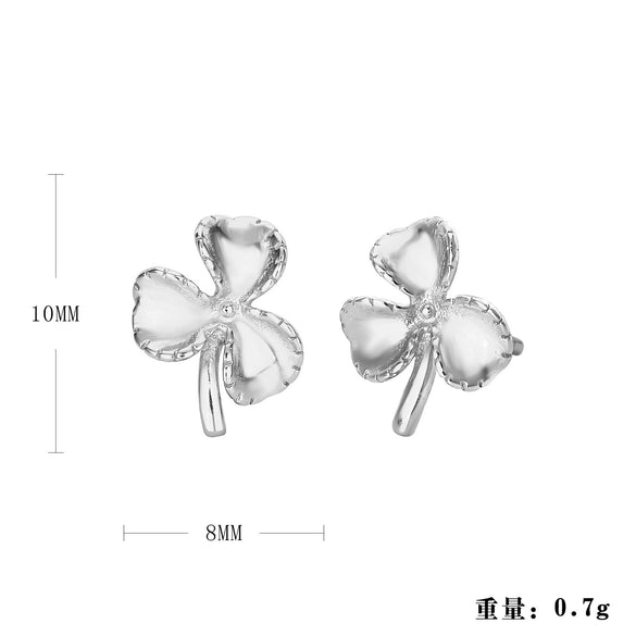 Wholesale Women's Fashion Silver Electroplated Geometric Earrings