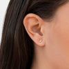 Wholesale Women's Fashion Silver Needle And Copper Electroplated Crescent Moonshaped Earrings With Star And Geometric Patterns