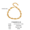 Wholesale Women's Fashion Simple Geometric Titanium Steel Pig Nose Anklet