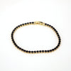 Wholesale Women's Fashion Simple Hip Hop Single Row Color Zircon Geometric Copper Bracelet