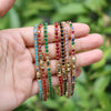 Wholesale Women's Fashion Simple Hip Hop Single Row Color Zircon Geometric Copper Bracelet