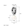 Wholesale Women's Fashion Simple Ins Stainless Steel Earrings With Natural Freshwater Pearl Pendant Vacuum Real Gold Electroplating In Pvd Furnace