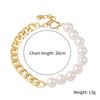 Wholesale Women's Fashion Simple Pearl Heartpatterned Electroplated Bracelet Jewelry