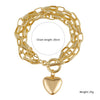 Wholesale Women's Fashion Simple Pearl Heartpatterned Electroplated Bracelet Jewelry