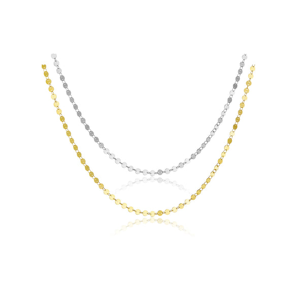 Wholesale Women's Fashion Simple 925 Silver Chain Necklace And Bracelet With Gold And Platinum Electroplating And Diamond Design