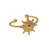 Wholesale Women's Fashion Simple Stainless Steel Sun Ring With Electroplating Treatment And Niche Design