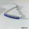 Wholesale Women's Fashion Simple Stainless Steel Zircon Bracelet Set With Geometric Style And Electroplating Treatment