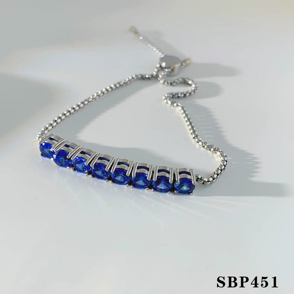 Wholesale Women's Fashion Simple Stainless Steel Zircon Bracelet Set With Geometric Style And Electroplating Treatment