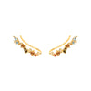 Wholesale Women's Fashion Small Fresh Geometric Multicolor Zircon Earrings Silver Needle Copper
