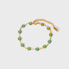 Wholesale Women's Fashion Small Wrinkle Chrysanthemum Stainless Steel Bracelet With Pvdp Furnace Real Gold Treatment