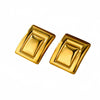Wholesale Women's Fashion Square Titanium Steel And Stainless Steel Electroplated Earrings
