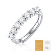 Wholesale Women's Fashion Stacked Ring S925 Silver Moissanite Inlay Geometric Style