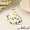 Wholesale Women's Fashion Stainless Steel And Titanium Steel Jewelry Set With Heart Water Drop Bell Patterns Electroplated Infinity Symbol Necklace And Bracelet
