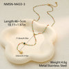 Wholesale Women's Fashion Stainless Steel Electroplated Geometric Heart Yshaped Tassel Necklace