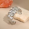 Wholesale Women's Fashion Stainless Steel Electroplated Open Bracelet Niche Design Jewelry