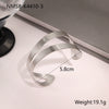 Wholesale Women's Fashion Stainless Steel Electroplated Open Bracelet Niche Design Jewelry