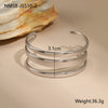 Wholesale Women's Fashion Stainless Steel Electroplated Open Bracelet Niche Design Jewelry
