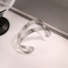 Wholesale Women's Fashion Stainless Steel Electroplated Open Bracelet Niche Design Jewelry