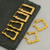 Wholesale Women's Fashion Stainless Steel Geometric Ushaped Electroplated Bamboo Design Retro Light Luxury Earrings
