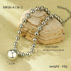Wholesale Women's Fashion Stainless Steel Heart And Fivepointed Star Pendant Necklace With Electroplating Treatment