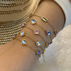 Wholesale Women's Fashion Stainless Steel Heart Shaped Butterfly Love Bracelet With Electroplating