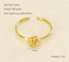 Wholesale Women's Fashion Stainless Steel Ring With Heart Flowers Bow Design Electroplated