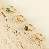 Wholesale Women's Fashion Stainless Steel Ring With Square Love Shape And Flower Design Inlaid With Zircon