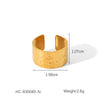Wholesale Women's Fashion Titanium Steel Open Ring With Heart Star Geometric Patterns Electroplated