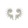 Wholesale Women's Fashion Wave Pattern Zinc Alloy Conch Earrings With Electroplating