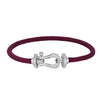 Wholesale Women's Fashion Woven Milan Rope Bracelet With Horseshoe Buckle And U Head Micro Inlaid Zircon Electroplated