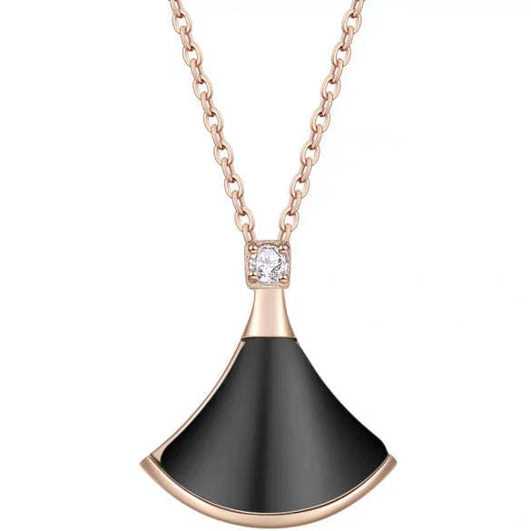 Wholesale Women's Fashionable All Match Small Skirt Necklace Titanium Steel Electroplated