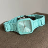 Wholesale Women's Fashionable Alloy Watch With Simple Square Shape And Macaron Colors
