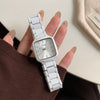 Wholesale Women's Fashionable Alloy Watch With Simple Square Shape And Macaron Colors