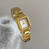 Wholesale Women's Fashionable Artistic Minimalist Square Quartz Watch With Metal Case Alloy Strap And Ordinary Glass Mirror