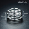 Wholesale Women's Fashionable Geometric Copper Ring With Electroplating Process
