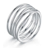 Wholesale Women's Fashionable Geometric Copper Ring With Electroplating Process