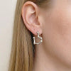 Wholesale Women's Fashionable Heartshaped Titanium Steel And Stainless Steel Earrings With Vacuum Real Gold Plating In Pvd Furnace
