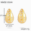 Wholesale Women's Fashionable Light Luxury Temperament Drop Shape Colored Diamond Pearl Stainless Steel Electroplated Earrings