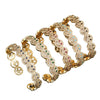 Wholesale Women's Fashionable Open Bracelet With Smiling Face Micro Inlaid Zircon Geometric Style Made Of Copper