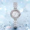 Wholesale Women's Fashionable Quartz Watch With Live Explosions Diamondencrusted Shell Mermaid Design Alloy Case And Strap Round Dial