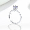 Wholesale Women's Fashionable Simple Open Ring S925 Sterling Silver Geometric Eight Hearts And Eight Arrows Diamond Inlay Electroplating