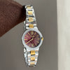 Wholesale Women's Fashionable Stylish Round Dial Diamondencrusted Starry Sky Design Alloy And Stainless Steel Watch
