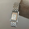Wholesale Women's Fashionable Stylish Square Watch With Diamondencrusted Rectangle Dial And Steel Band