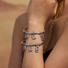Wholesale Women's Ferris Wheel Multiaccessory Pig Nose 8Shaped Zircon Stainless Steel 18K Gold Plated Fashion Geometric Bracelet