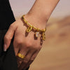 Wholesale Women's Ferris Wheel Multiaccessory Pig Nose 8Shaped Zircon Stainless Steel 18K Gold Plated Fashion Geometric Bracelet