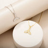 Wholesale Women's Fishtail Clavicle Chain Necklace With Dolphin Silver Pendant Sterling Silver 925