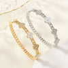 Wholesale Women's Flower Bracelet With Real Gold Electroplated And Color Preserving Electroplating Made Of Copper Plastic