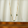 Wholesale Women's Flower Pattern Stainless Steel Titanium Steel 18K Gold Plated Necklace