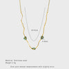 Wholesale Women's Flower Pattern Stainless Steel Titanium Steel 18K Gold Plated Necklace