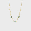 Wholesale Women's Flower Pattern Stainless Steel Titanium Steel 18K Gold Plated Necklace